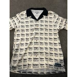 Bogey Boys Flag‎ Button Up Black Men's Size Large